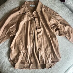 DO+BE Light Brown Suede Shirt